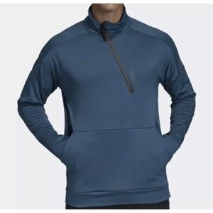 Large Adidas Climaheat Tecmin Long Sleeve 1/4 Zip Track Top Pullover DX9284 New